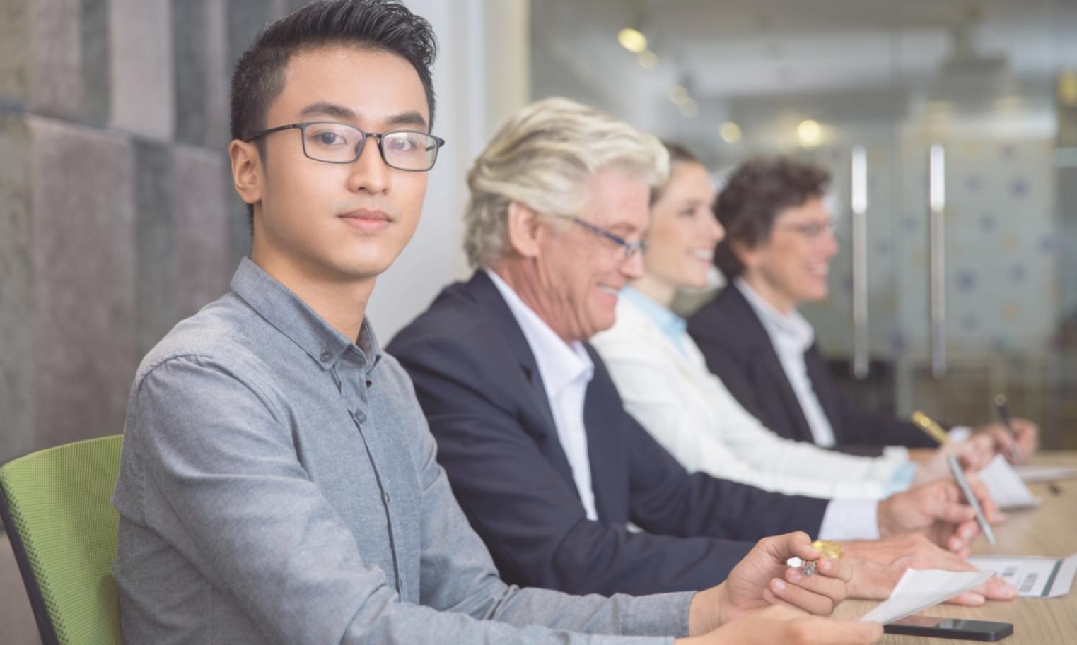 Modern finance office environment with analysis displays